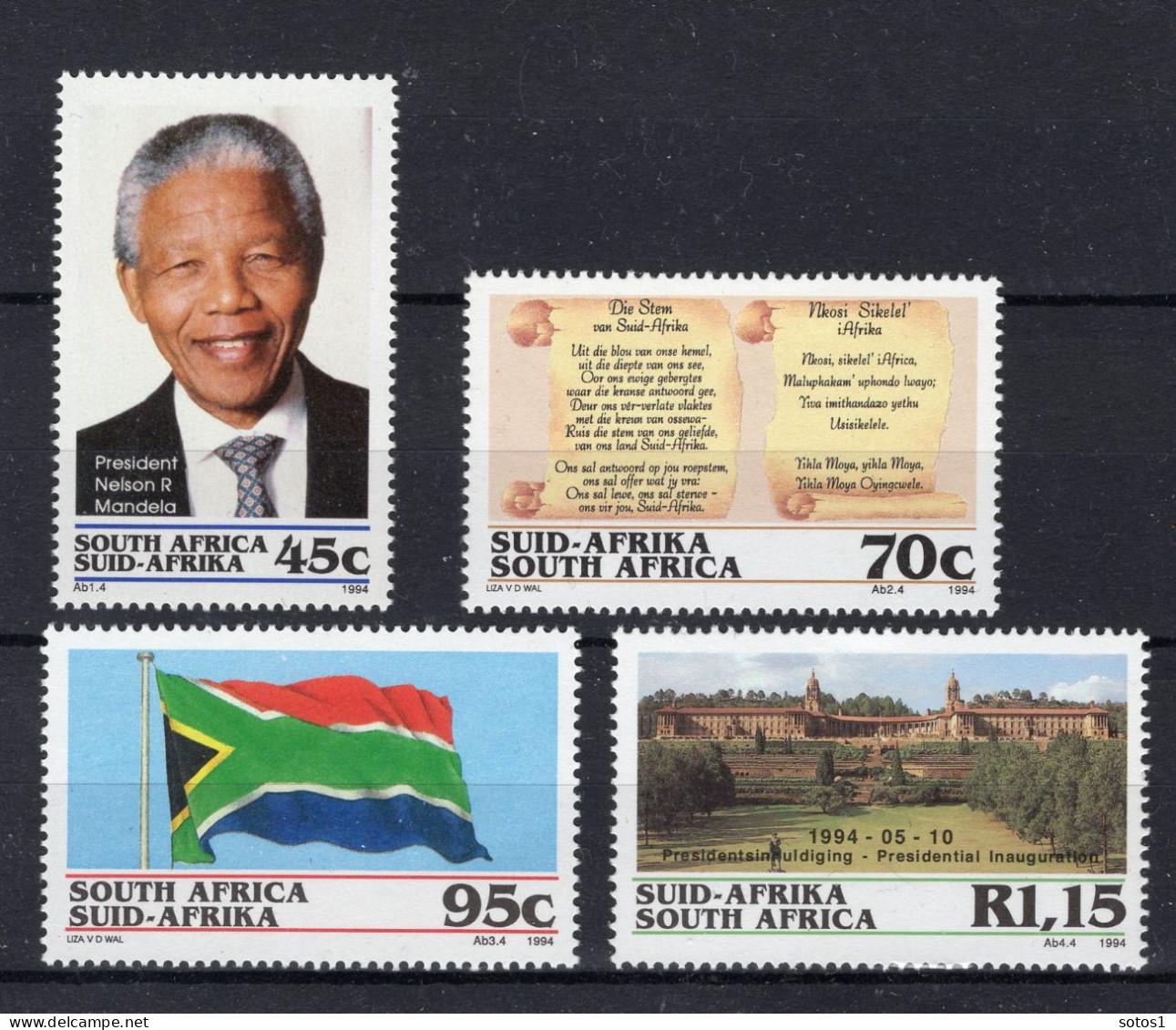 ZUID AFRIKA Yt. 848/851 MNH 1994 -2 - Unused Stamps