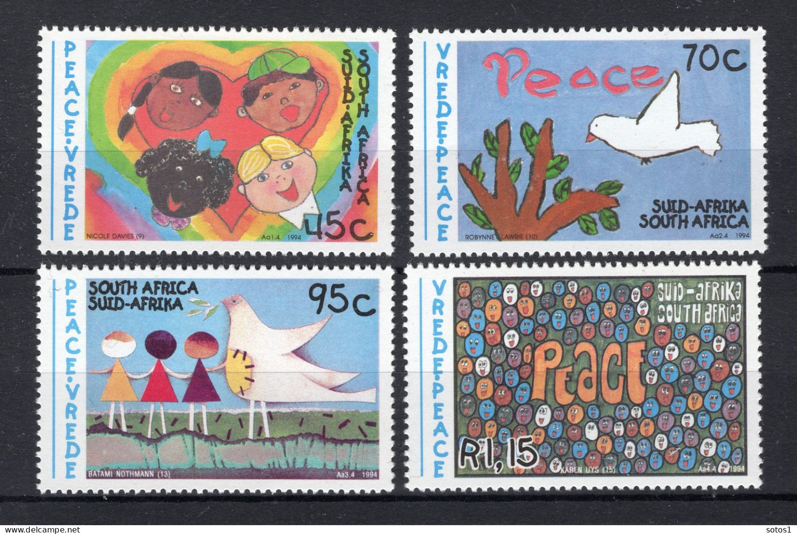 ZUID AFRIKA Yt. 844/847 MNH 1994 -5 - Unused Stamps
