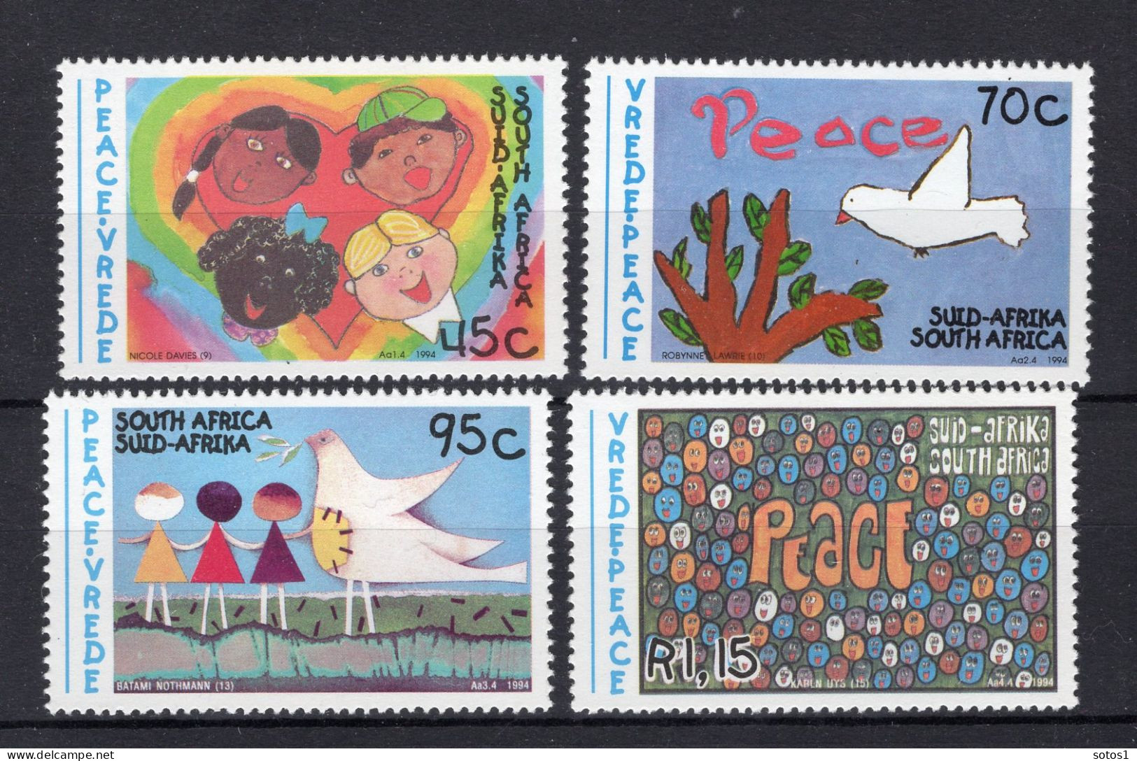 ZUID AFRIKA Yt. 844/847 MNH 1994 -4 - Unused Stamps