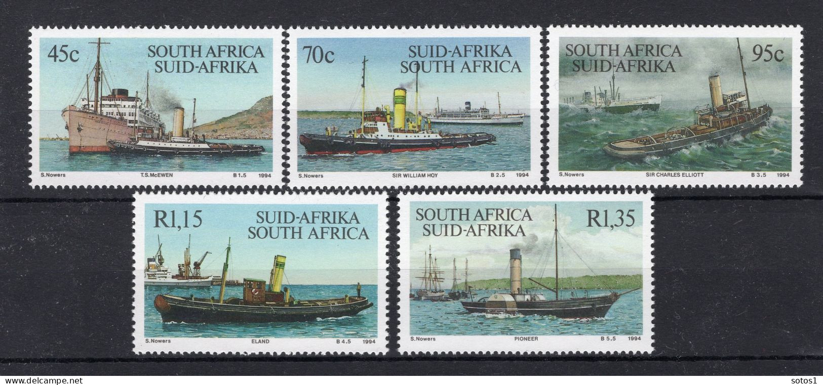 ZUID AFRIKA Yt. 839/843 MNH 1994 -3 - Unused Stamps