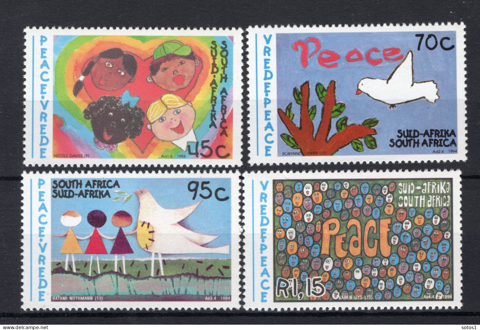 ZUID AFRIKA Yt. 844/847 MNH 1994 - Ungebraucht