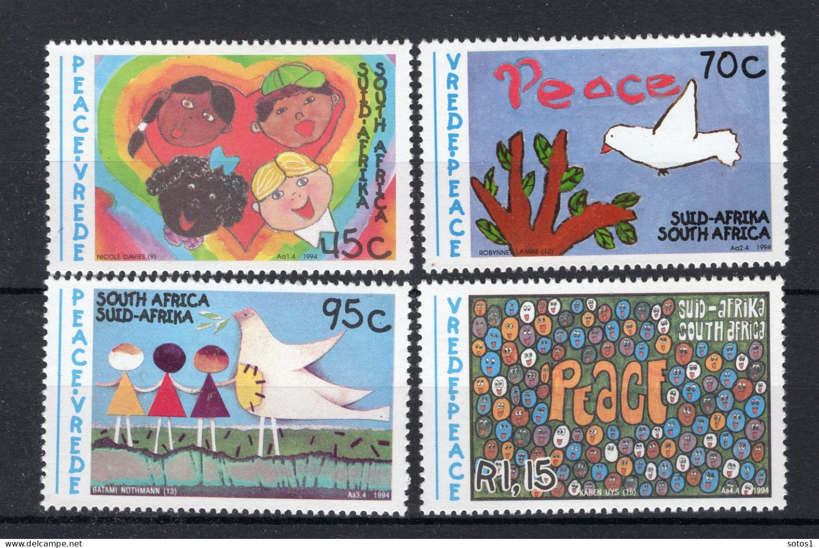 ZUID AFRIKA Yt. 844/847 MNH 1994 - Unused Stamps