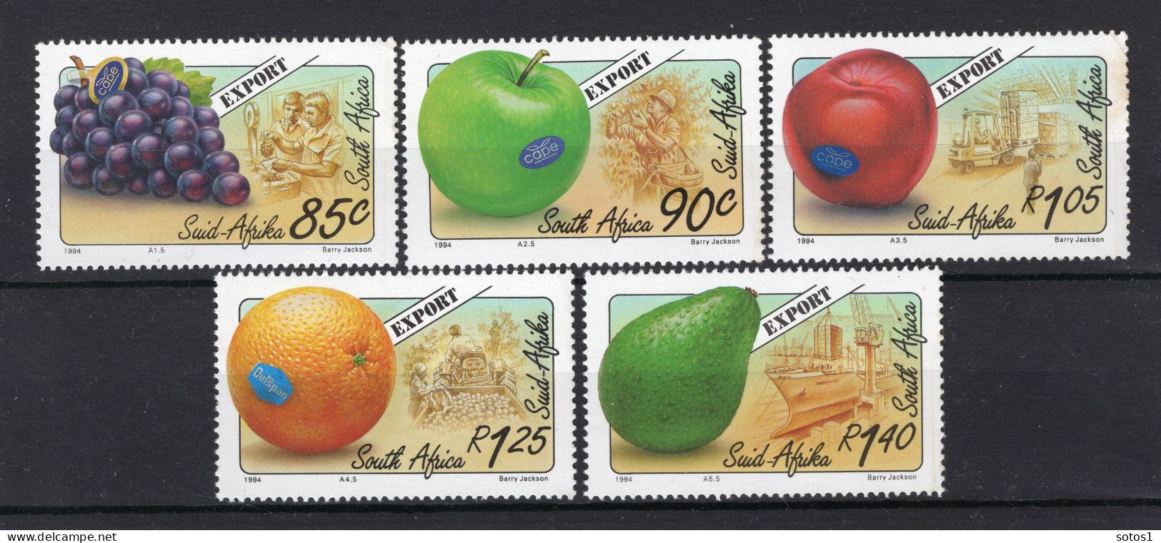 ZUID AFRIKA Yt. 834/838 MNH 1994 -3 - Unused Stamps