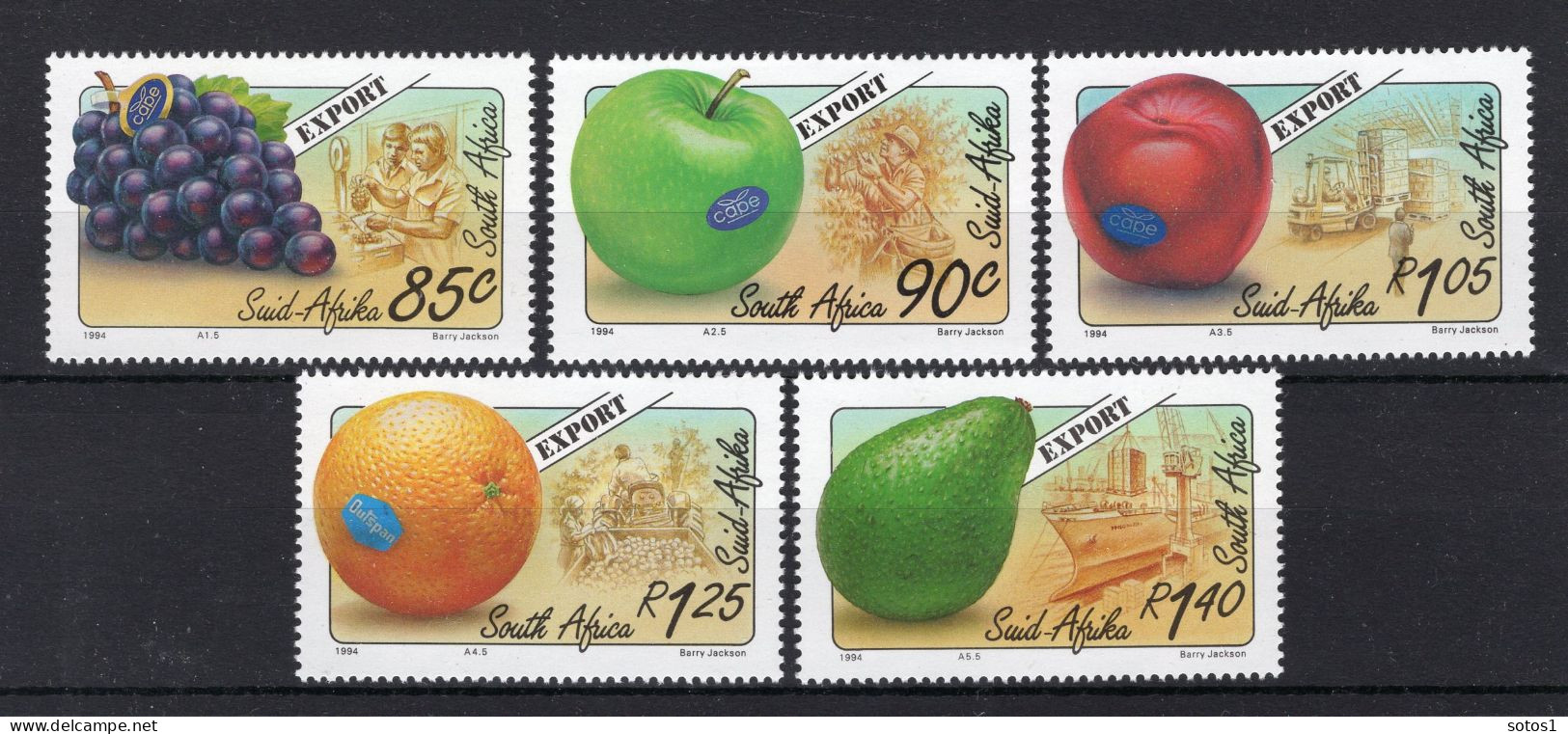 ZUID AFRIKA Yt. 834/838 MNH 1994 -2 - Unused Stamps