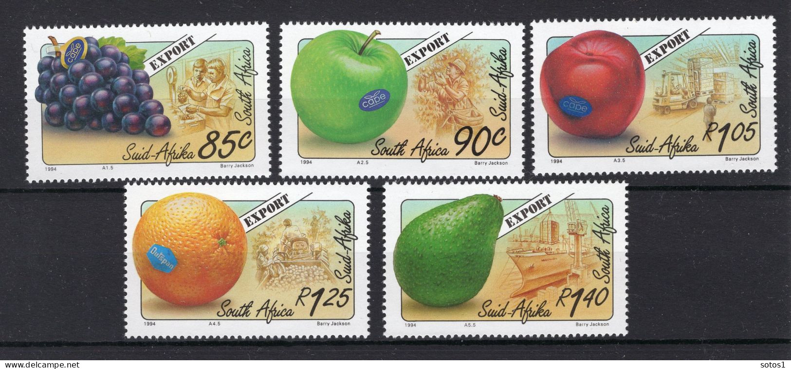 ZUID AFRIKA Yt. 834/838 MNH 1994 -1 - Unused Stamps