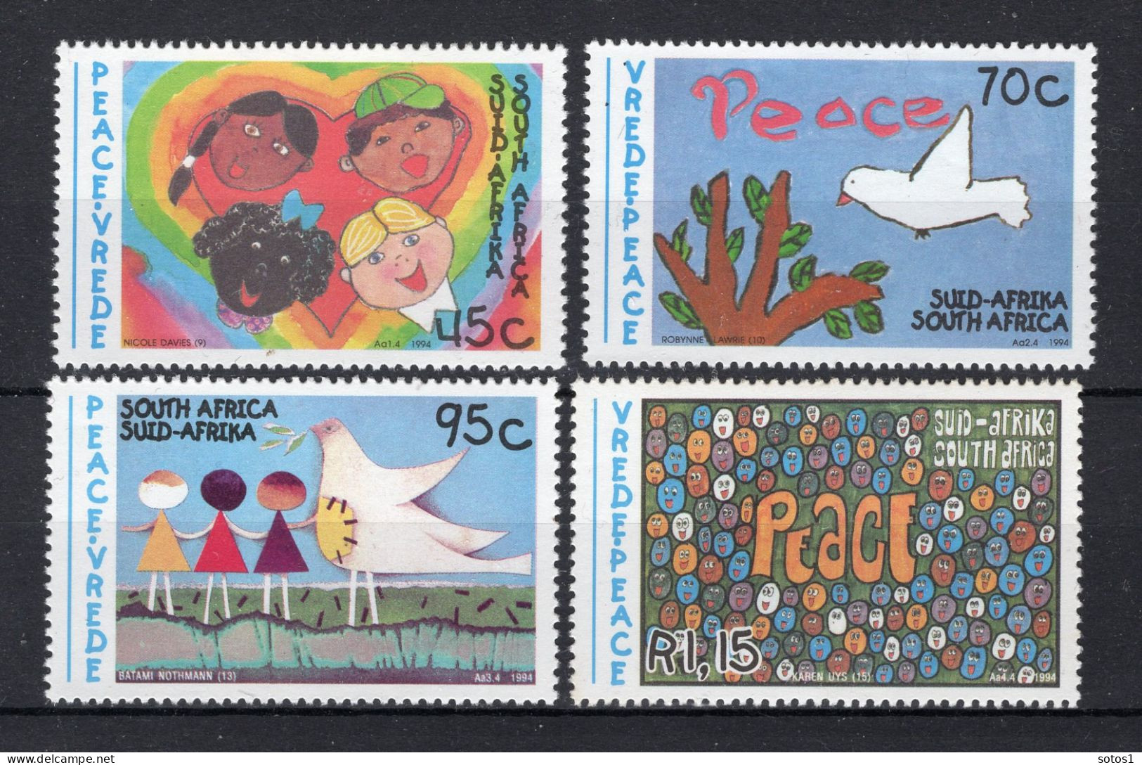 ZUID AFRIKA Yt. 844/847 MNH 1994 -1 - Unused Stamps