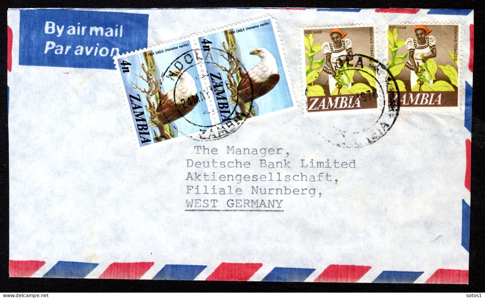 ZAMBIA Yt. 44-136 Brief Air Mail  - Zambia (1965-...)