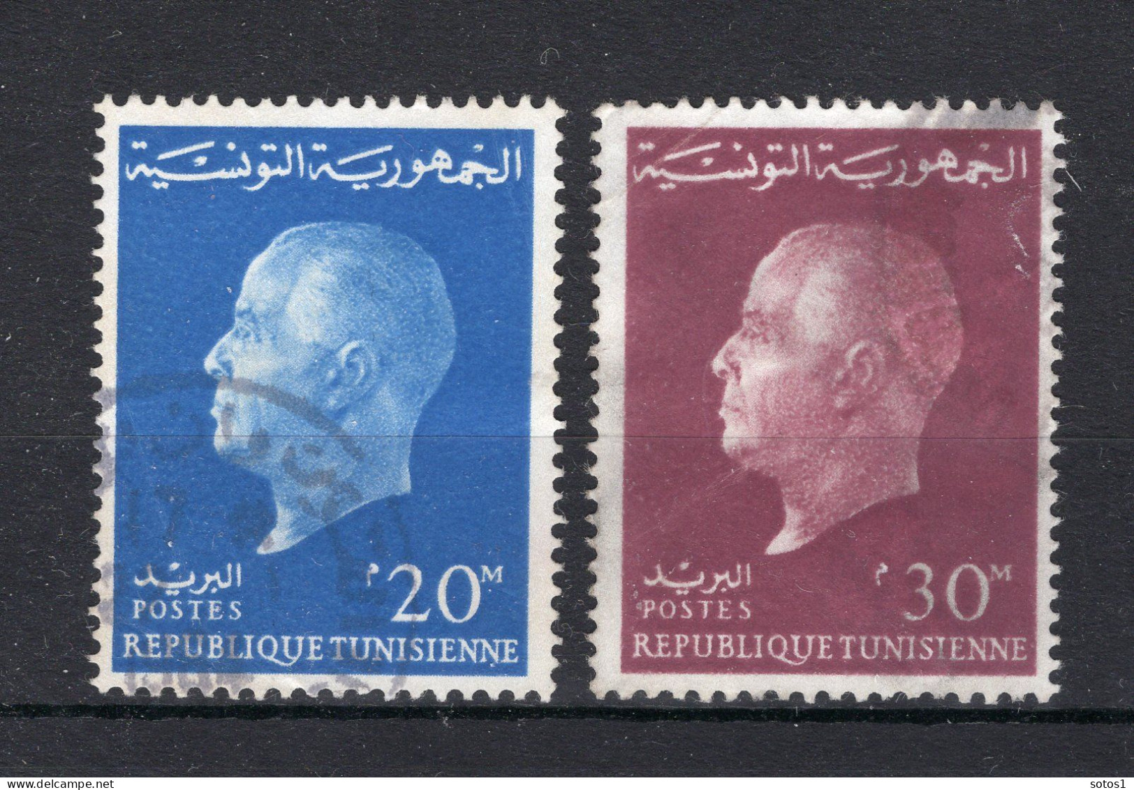 TUNESIE REP. Yt. 569/570° Gestempeld 1962 - Tunisie (1956-...)