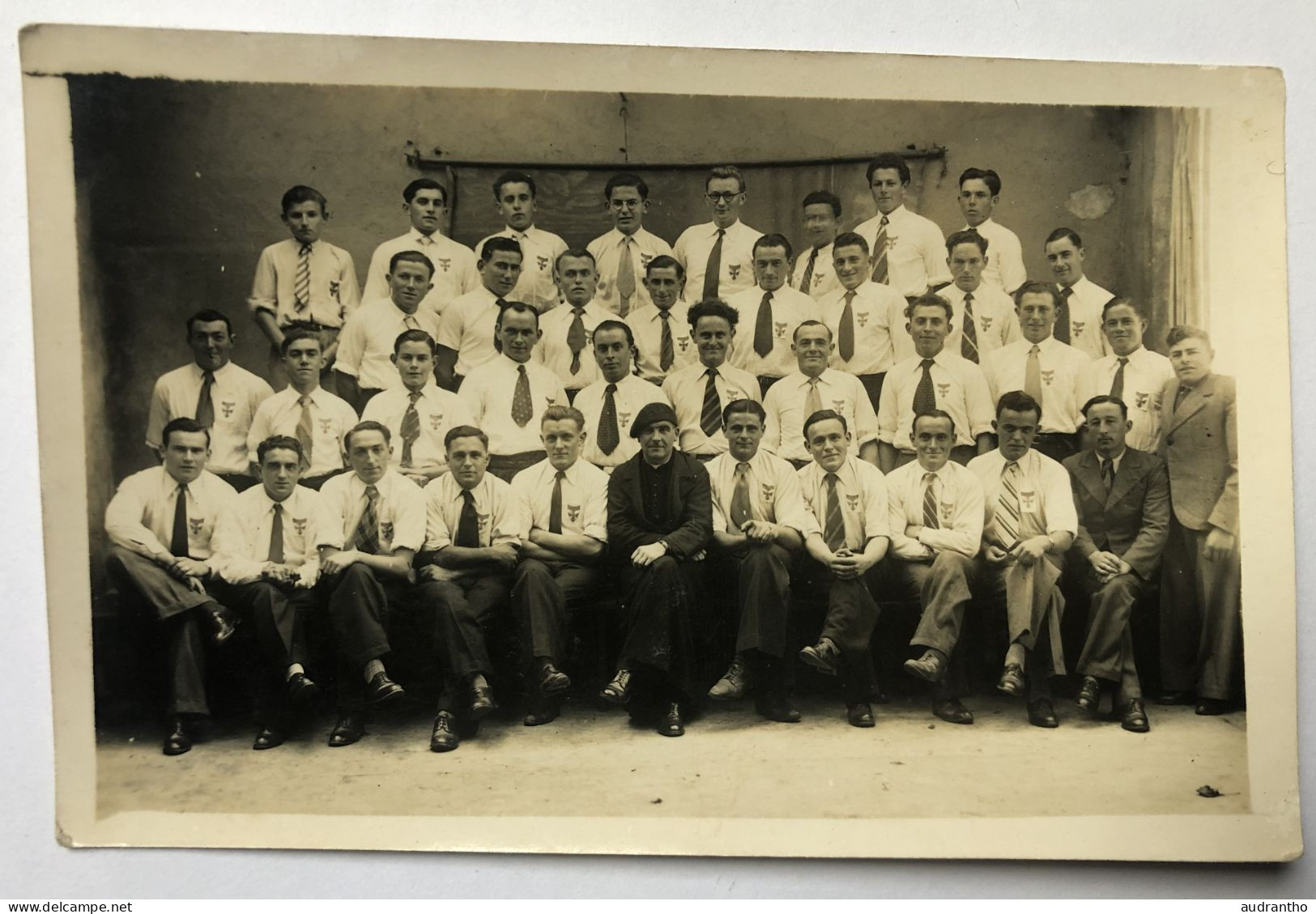 2 Carte Photo 1944 JAC Jeunesse Agricole Catholique - Bretagne Coiffe Bigoudène Plonéour- Odette Raphalen Jean Guichaoua - Personnes Identifiées