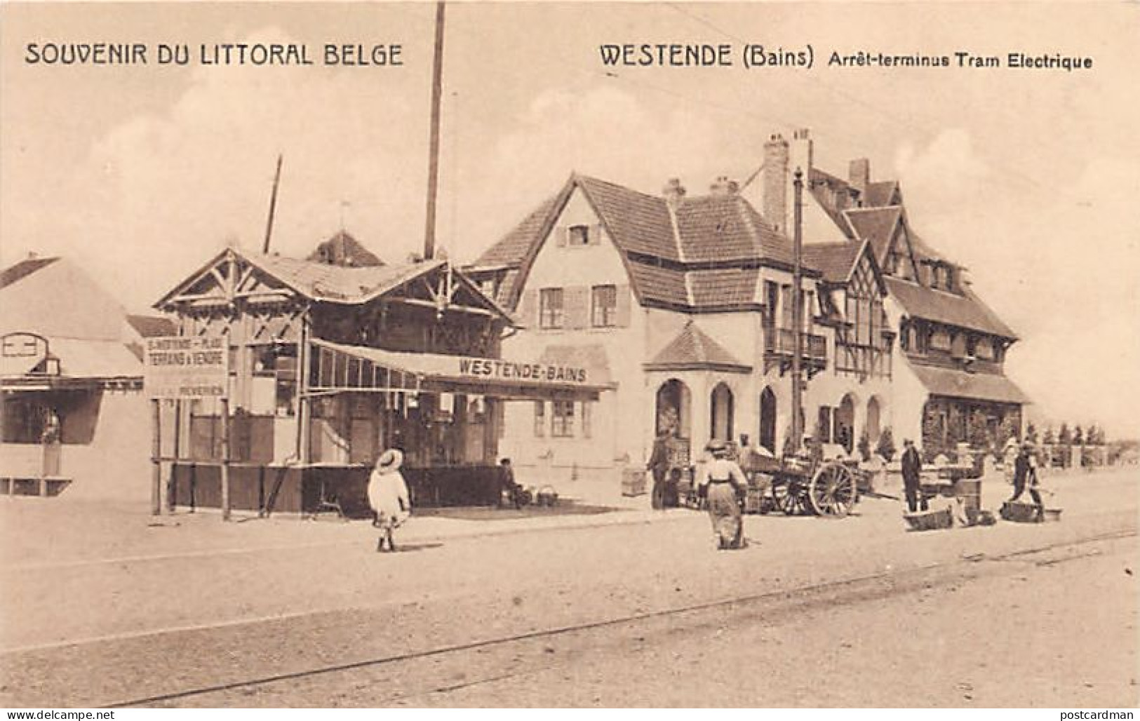 België - WESTENDE (W. Vl.) Elektrische Tramhalte - Westende