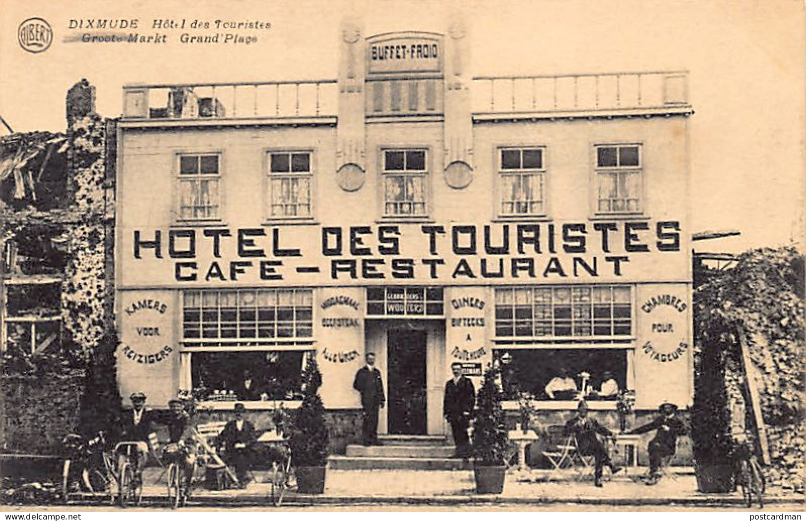 België - DIKSMUIDE (W. Vl.) Hôtel Des Touristes, Groot Markt - Diksmuide