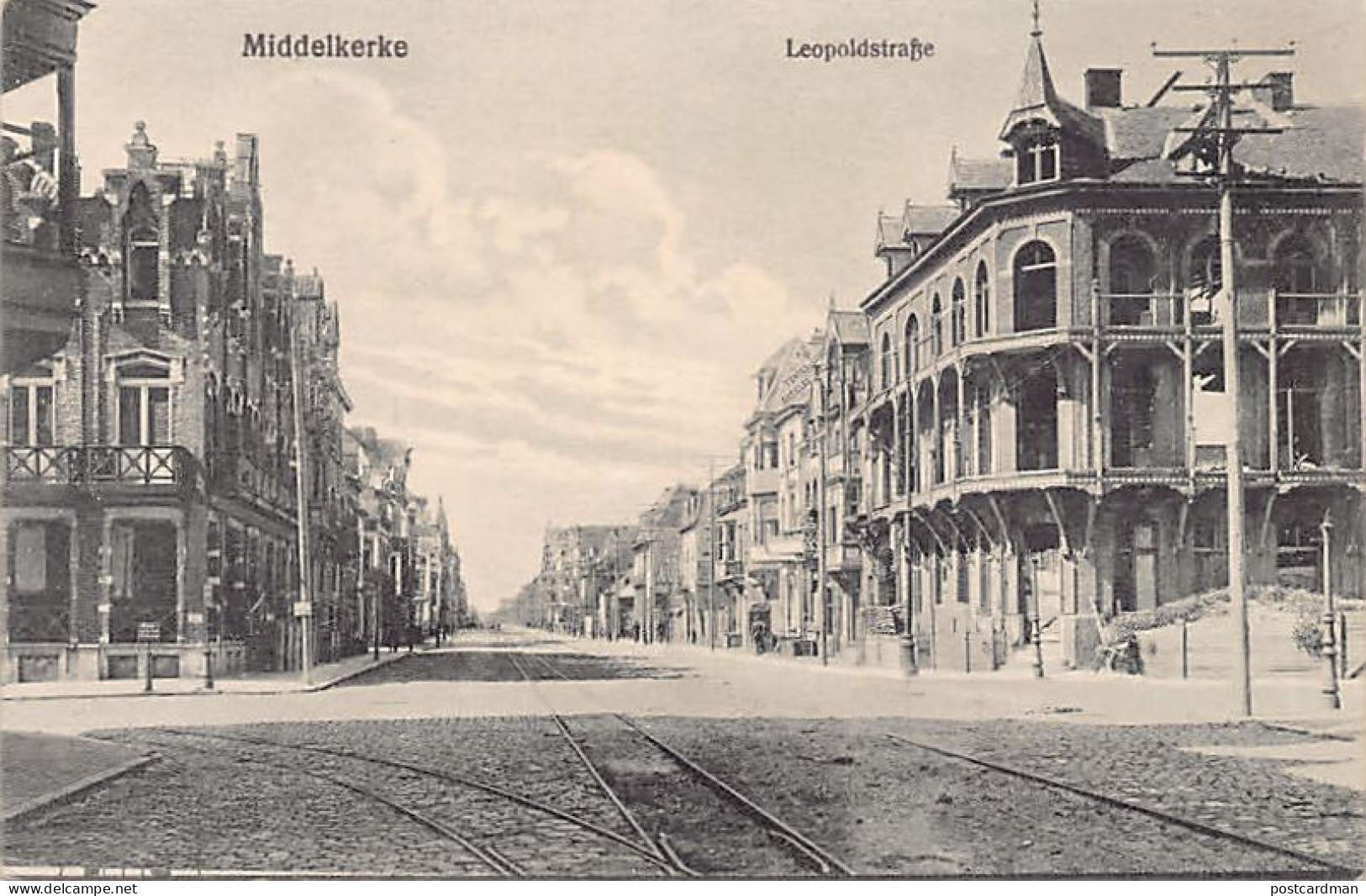 België - MIDDELKERKE (W. Vl.) Leopoldstraße - Eerste Oorlog - Middelkerke