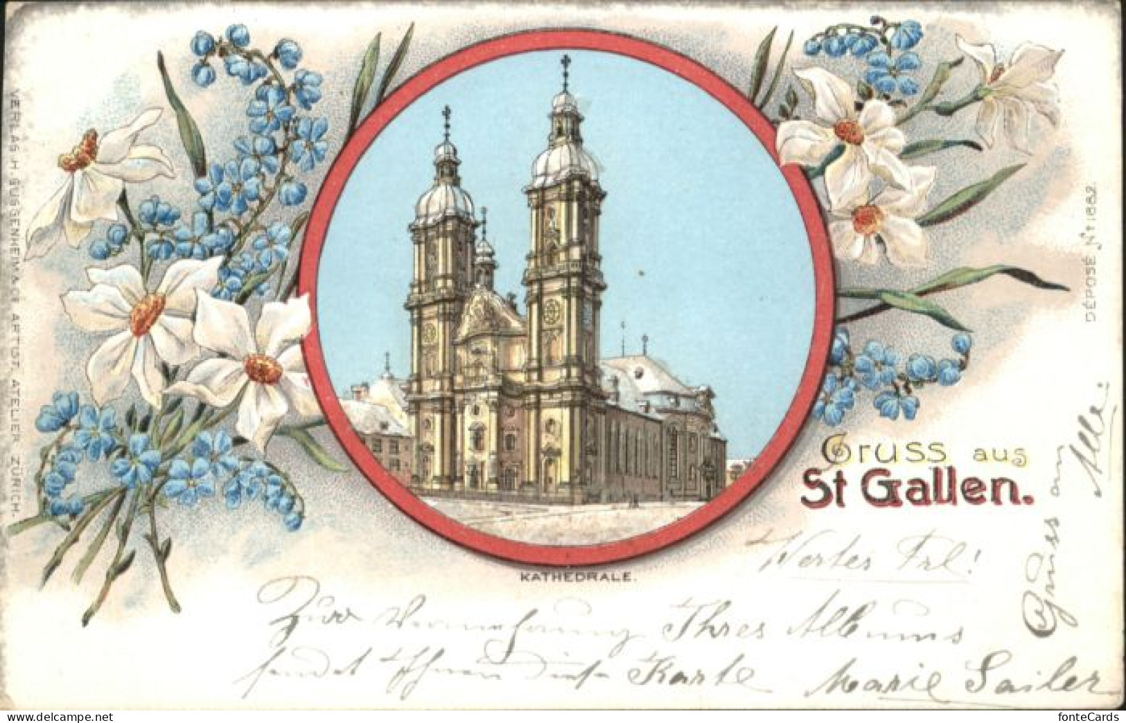10890863 St Gallen SG St Gallen Kathedrale Blumen X St Gallen - Other & Unclassified