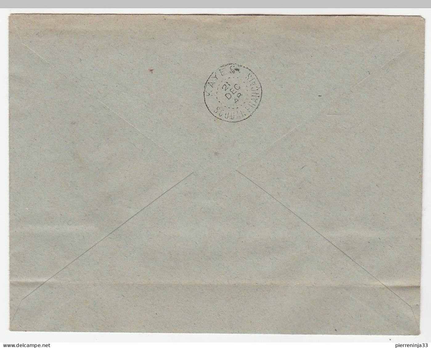 Lettre Avec Cachet Saint Louis Sénégal/ 1er Circuit Aéropostal Sénégal-Mauritanie-Soudan, 1948 - Storia Postale