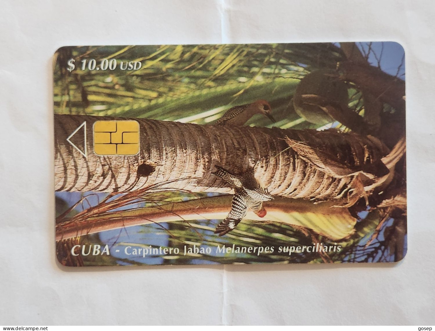CUBA-(CU-ETE-0055)-Entrada De La Bahía-(87)-($10.00)-(0002380128)-used Card+1card Prepiad Free - Cuba