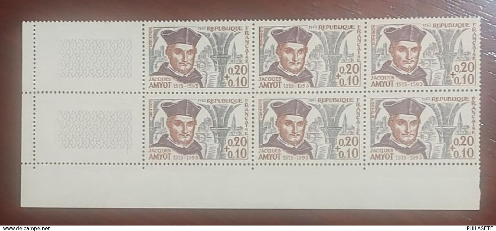 France  Neufs N** Bloc De  6 Timbres YT N° 1370 Jacques Amyot - Mint/Hinged