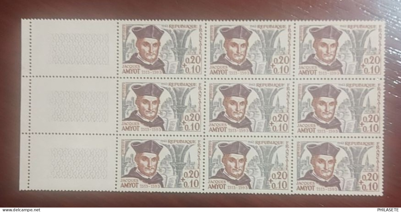 France  Neufs N** Bloc De  9 Timbres YT N° 1370 Jacques Amyot - Neufs