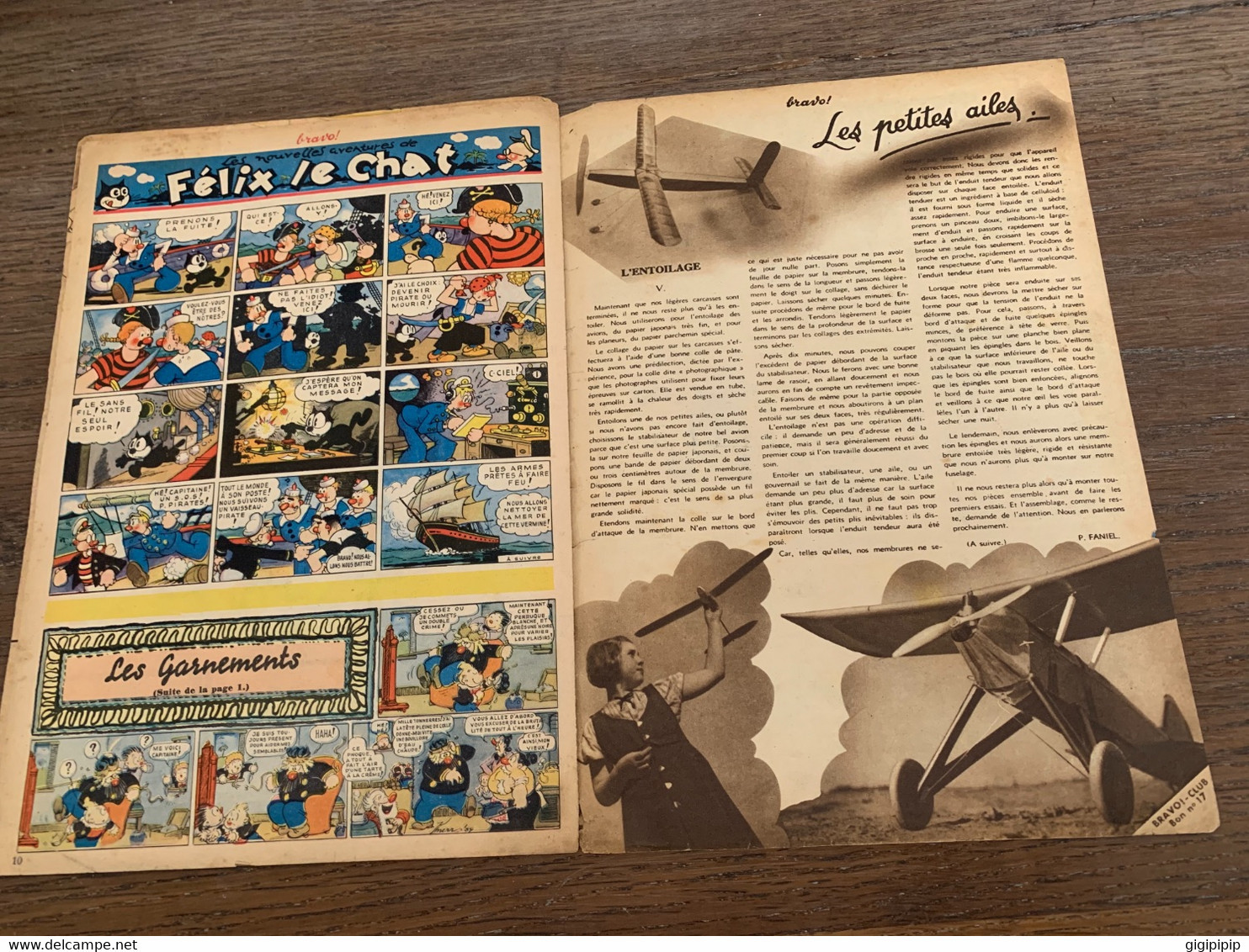 REVUE JOURNAL BRAVO 1942 17 Childe Wijnd Et Le Dragon Enchanté Partie De Cartes Gordon L Intrépide Omer Van De Weyer - Other Magazines
