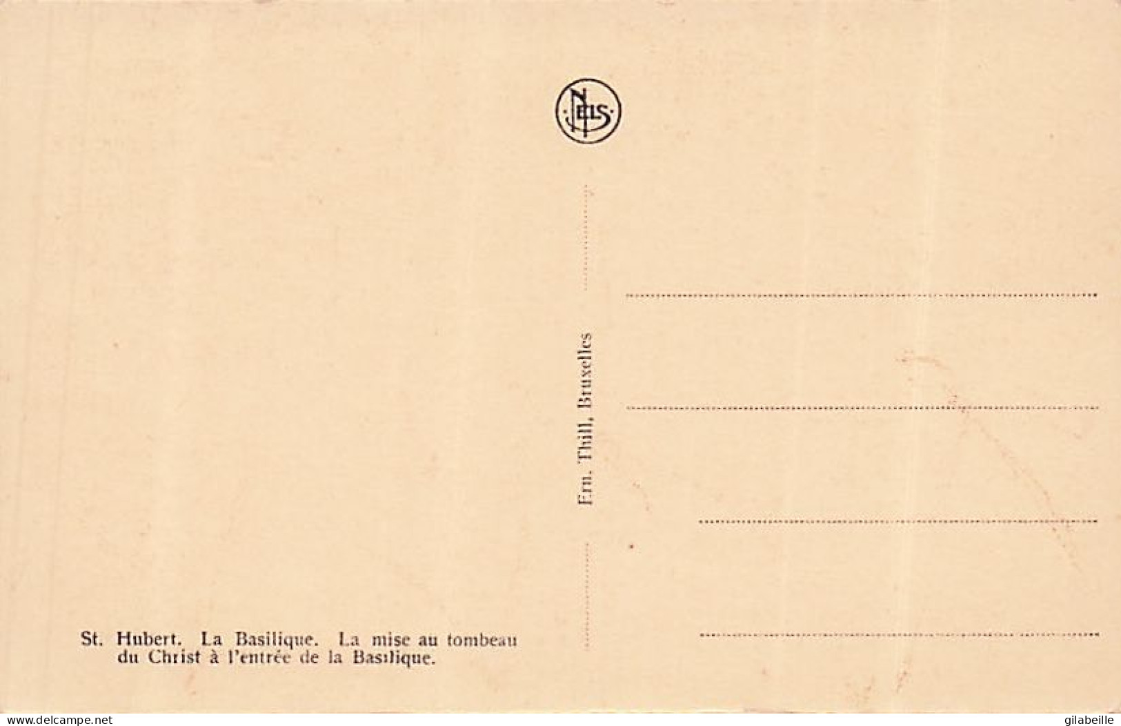 SAINT HUBERT - la basilique - interieur et exterieur - LOT 11 CARTES