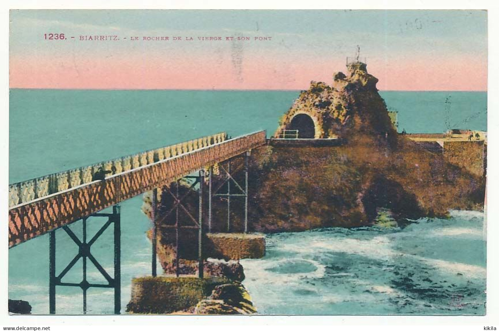 CPA 9 X 14 Pyrénées Atlantiques BIARRITZ Le Rocher De La Vierge Et Son Pont - Biarritz