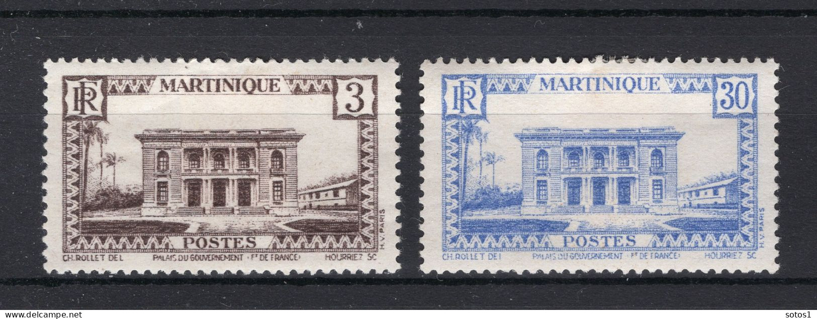 MARTINIQUE Yt. 175/176 MH 1939-1940 - Unused Stamps