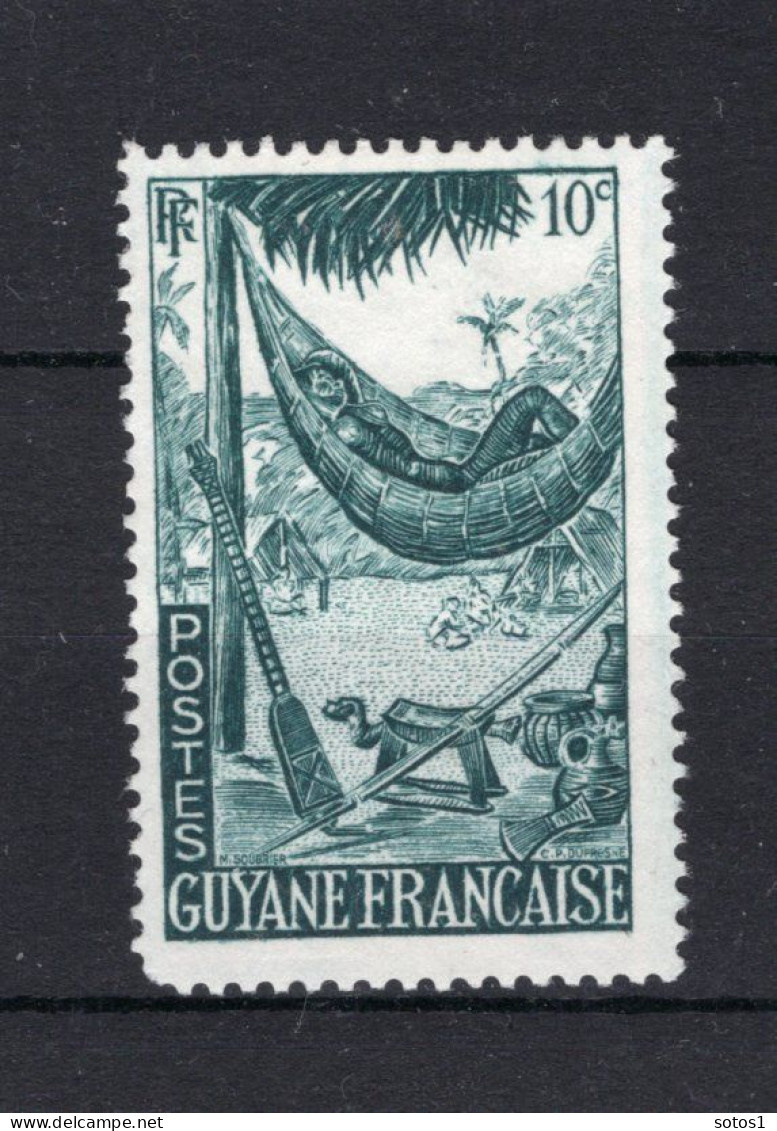 GUYANE FRANCAISE Yt. 201 (*) Zonder Gom 1947 - Unused Stamps