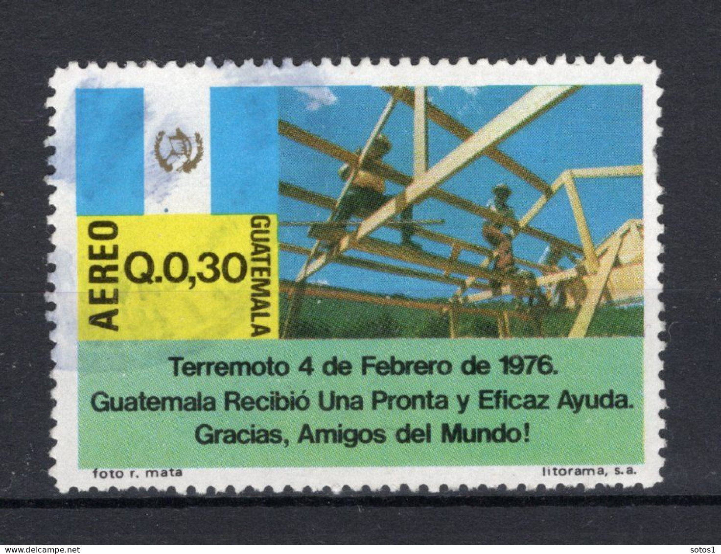 GUATEMALA Yt. PA577° Gestempeld Luchtpost 1976 - Guatemala