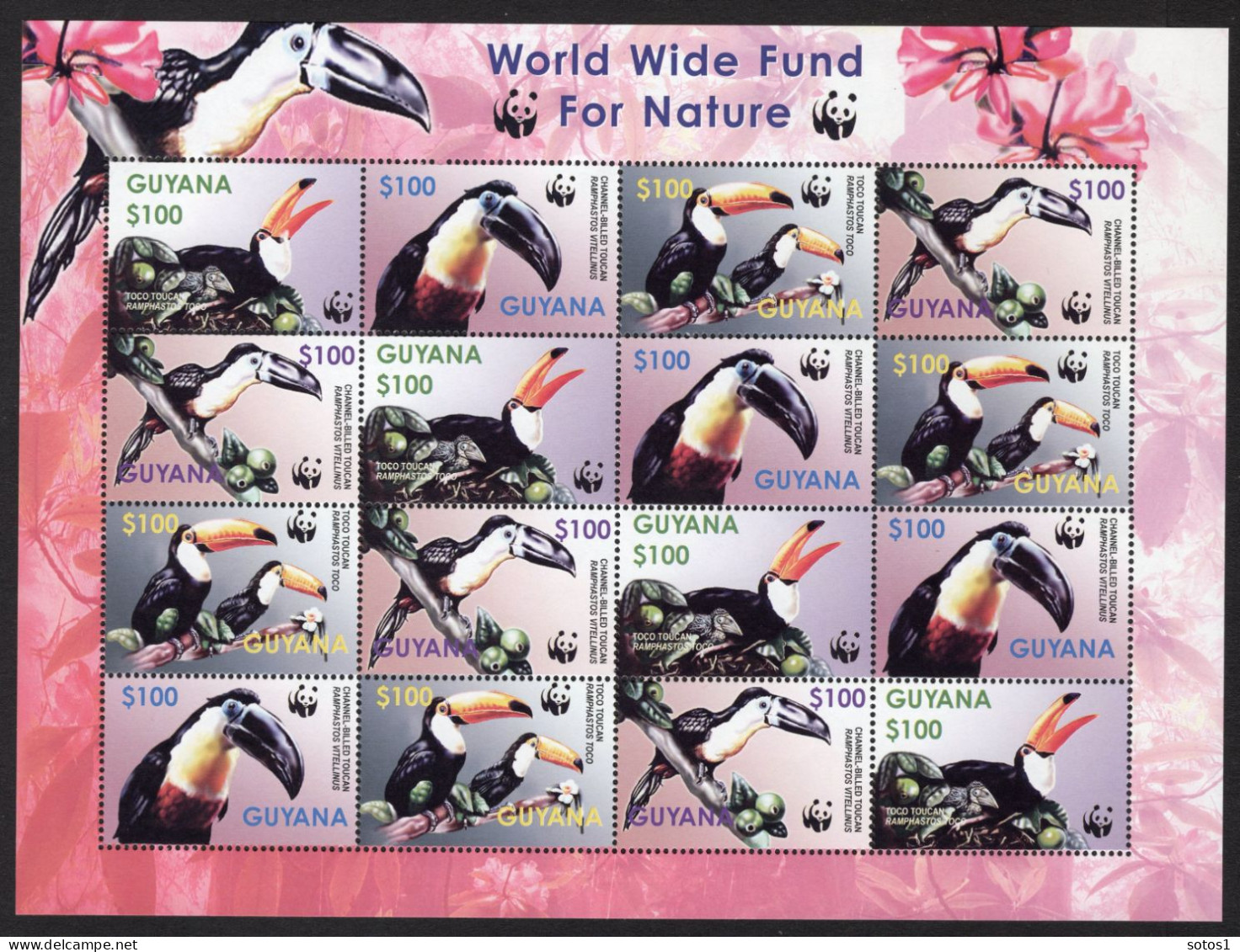 GUYANA Yt. 5683/5686 MNH 4 Series 2003 - Guyane (1966-...)