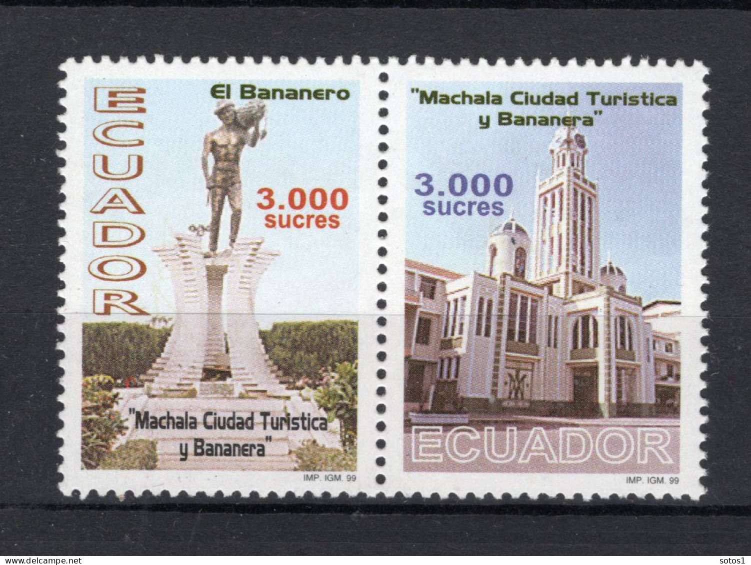 ECUADOR Yt. 1476/1477 MNH 1999 - 4 - Equateur