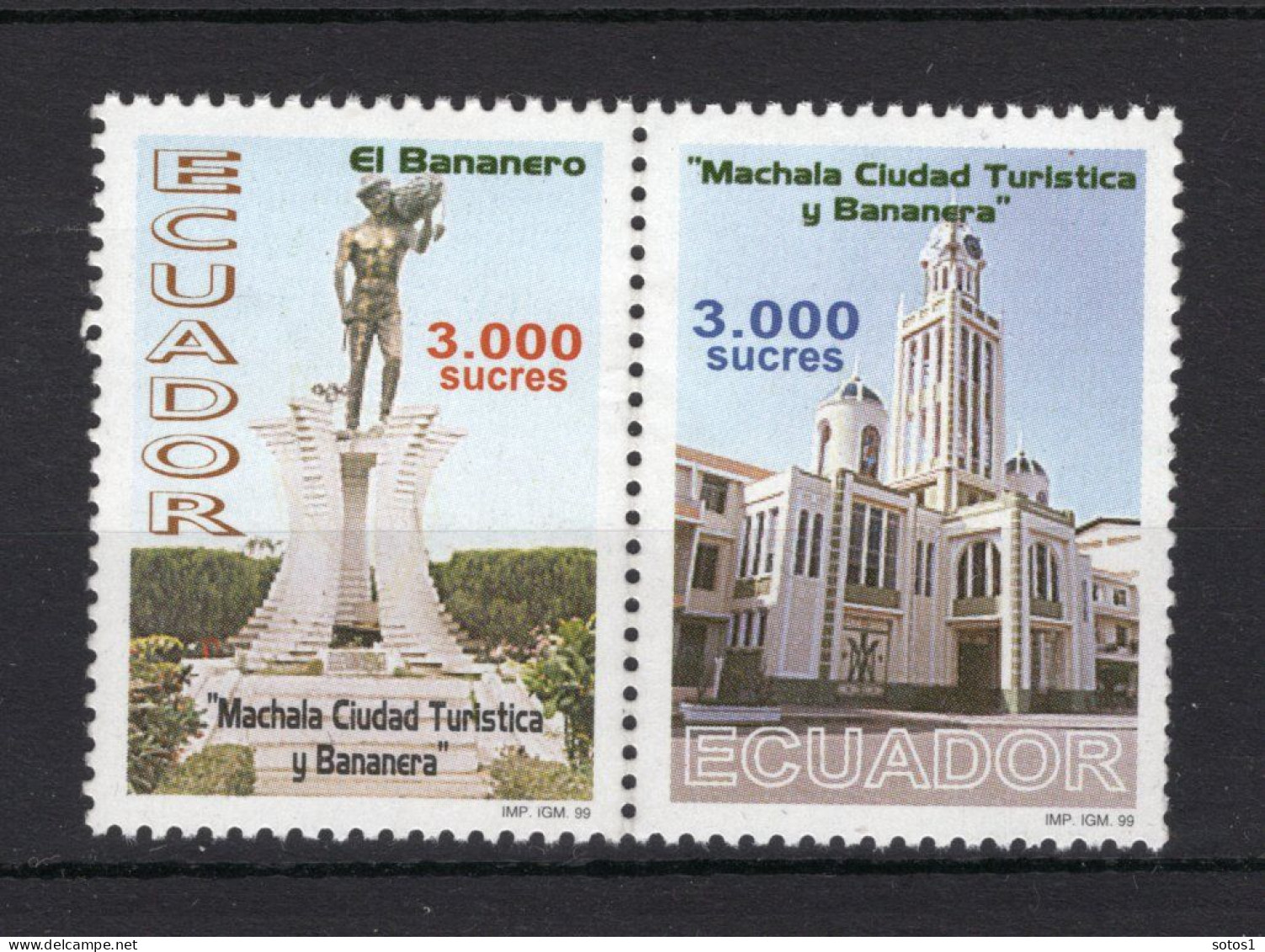 ECUADOR Yt. 1476/1477 MNH 1999 - 1 - Equateur