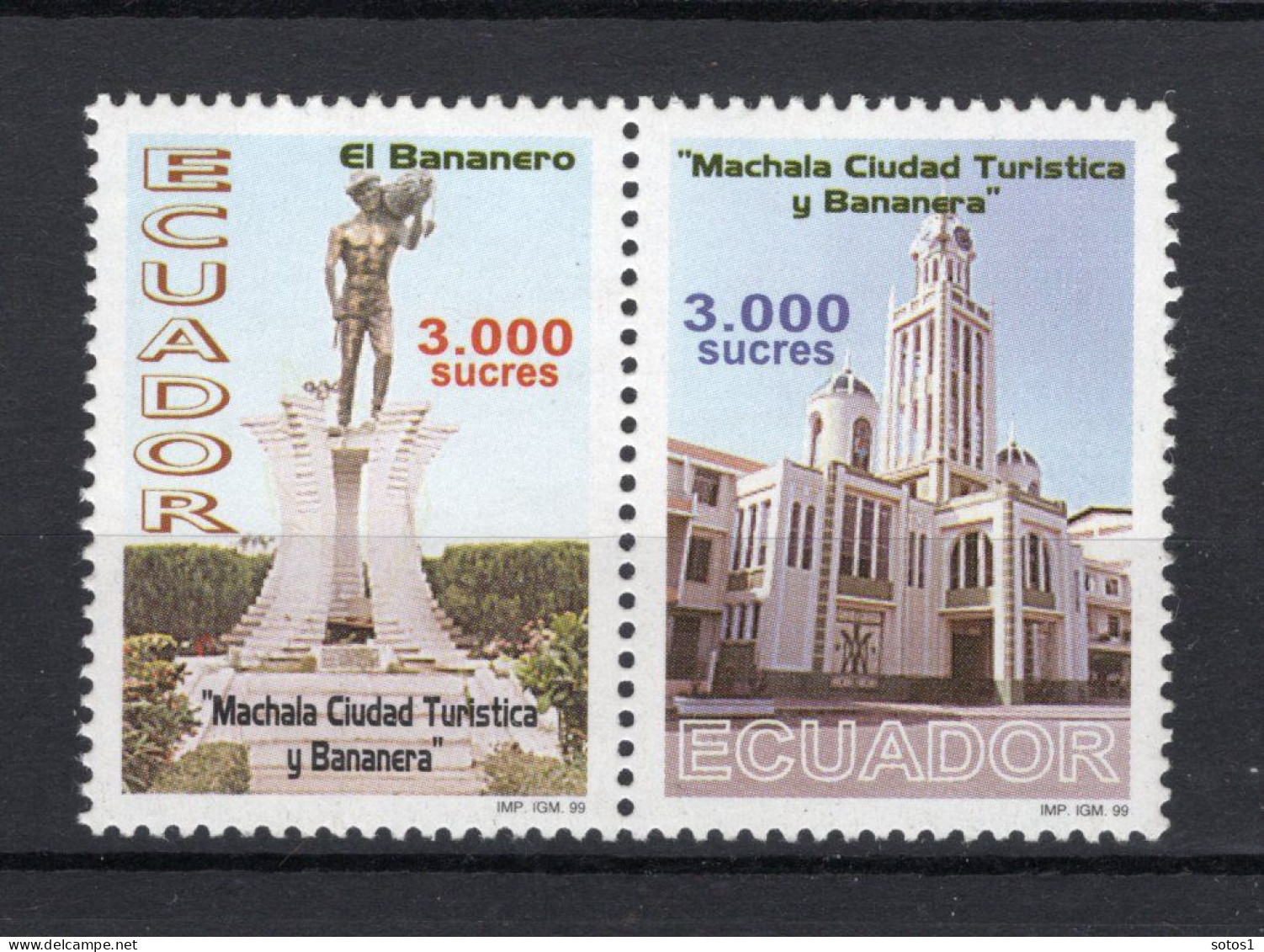 ECUADOR Yt. 1476/1477 MNH 1999 - 5 - Equateur