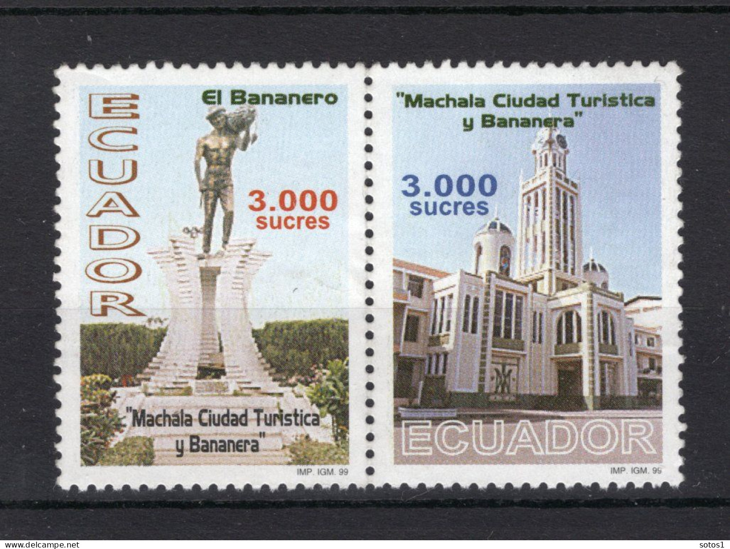 ECUADOR Yt. 1476/1477 MNH 1999 - Ecuador