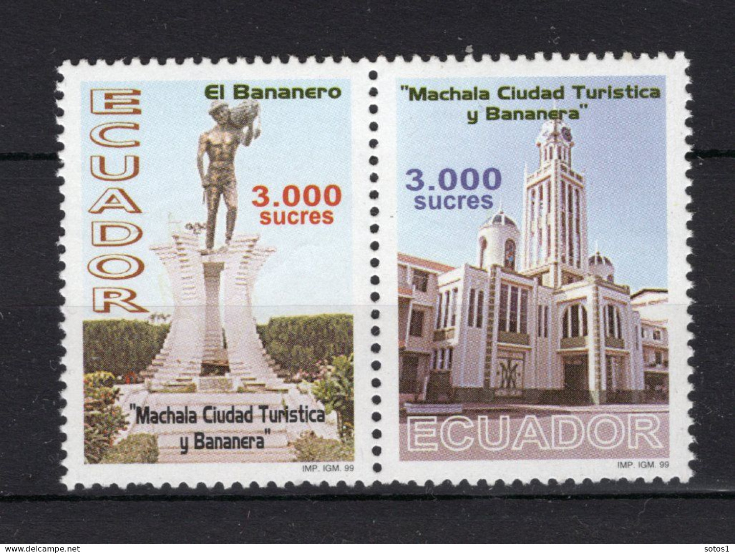 ECUADOR Yt. 1476/1477 MNH 1999 - 3 - Ecuador