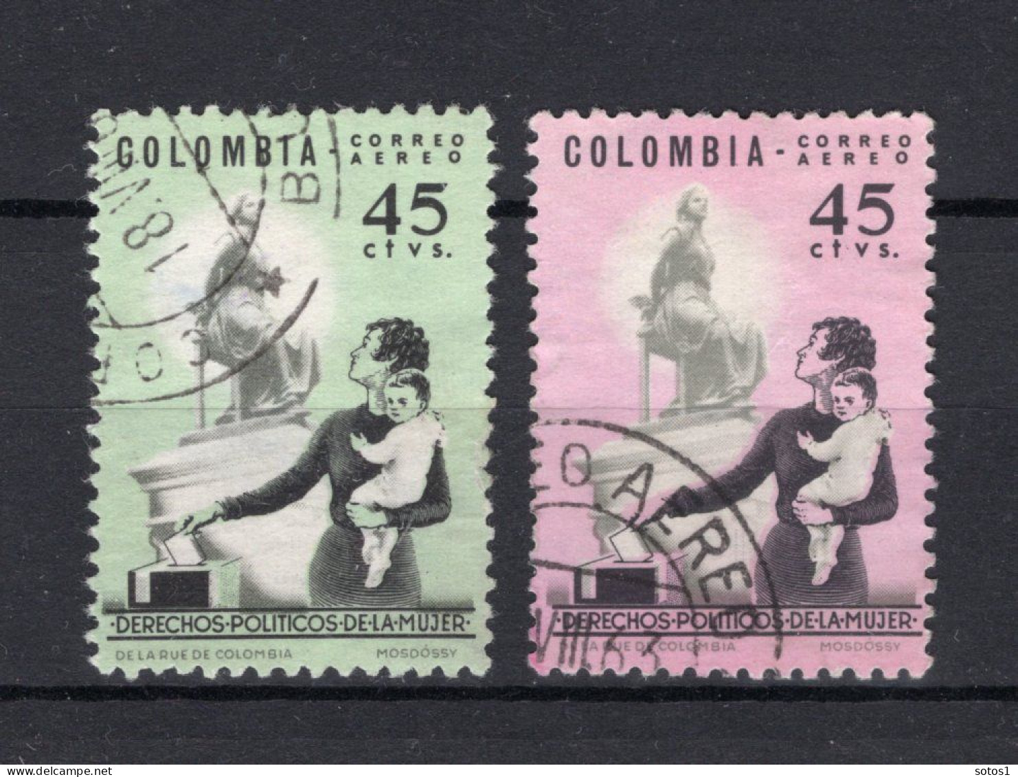 COLOMBIA Yt. PA431/432° Gestempeld Luchtpost 1963-1964 - Colombia