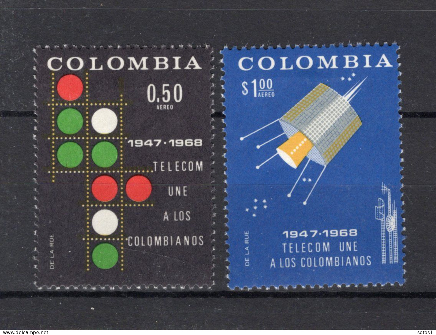 COLOMBIA Yt. PA479/480 MH Luchtpost 1968 - Colombie