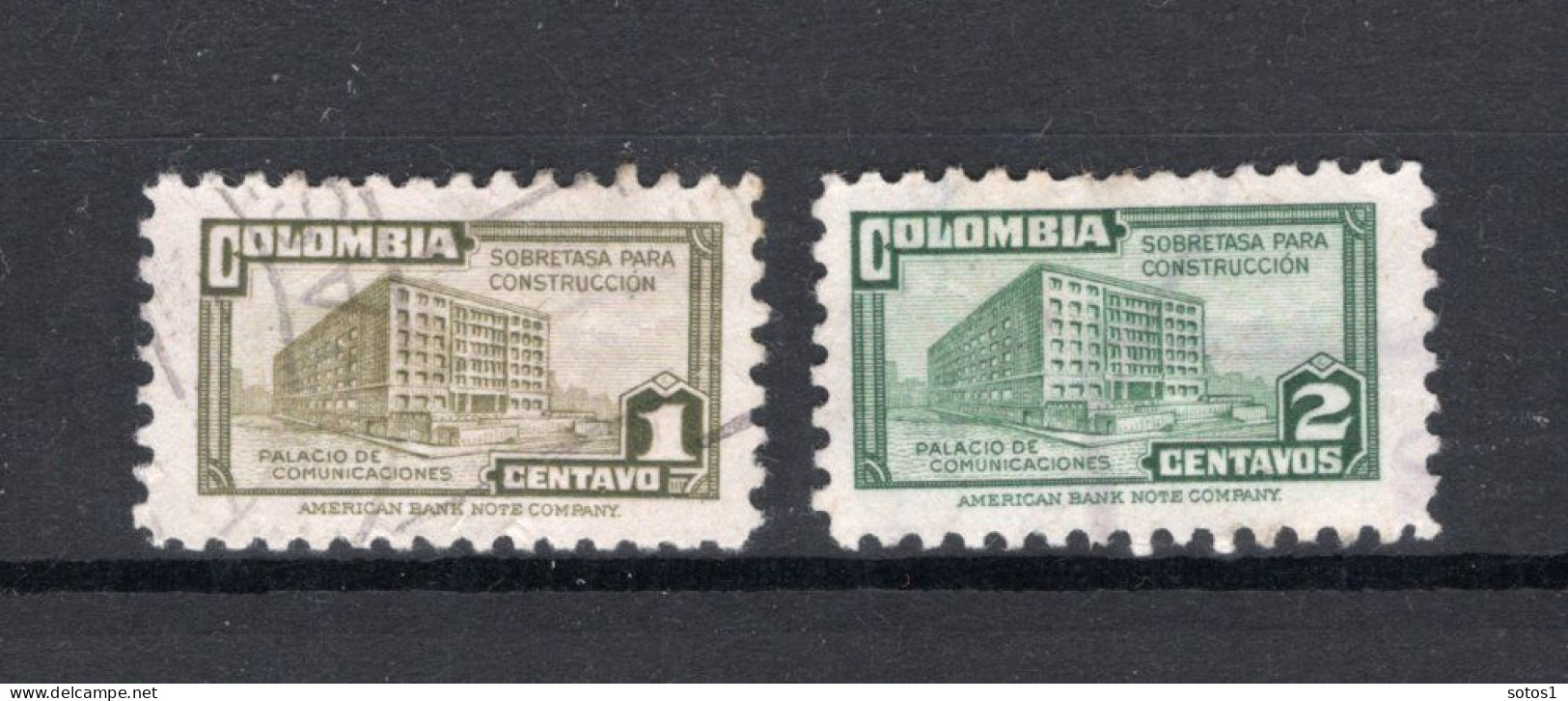 COLOMBIA Yt. 384B384C° Gestempeld 1945-1948 - Colombia