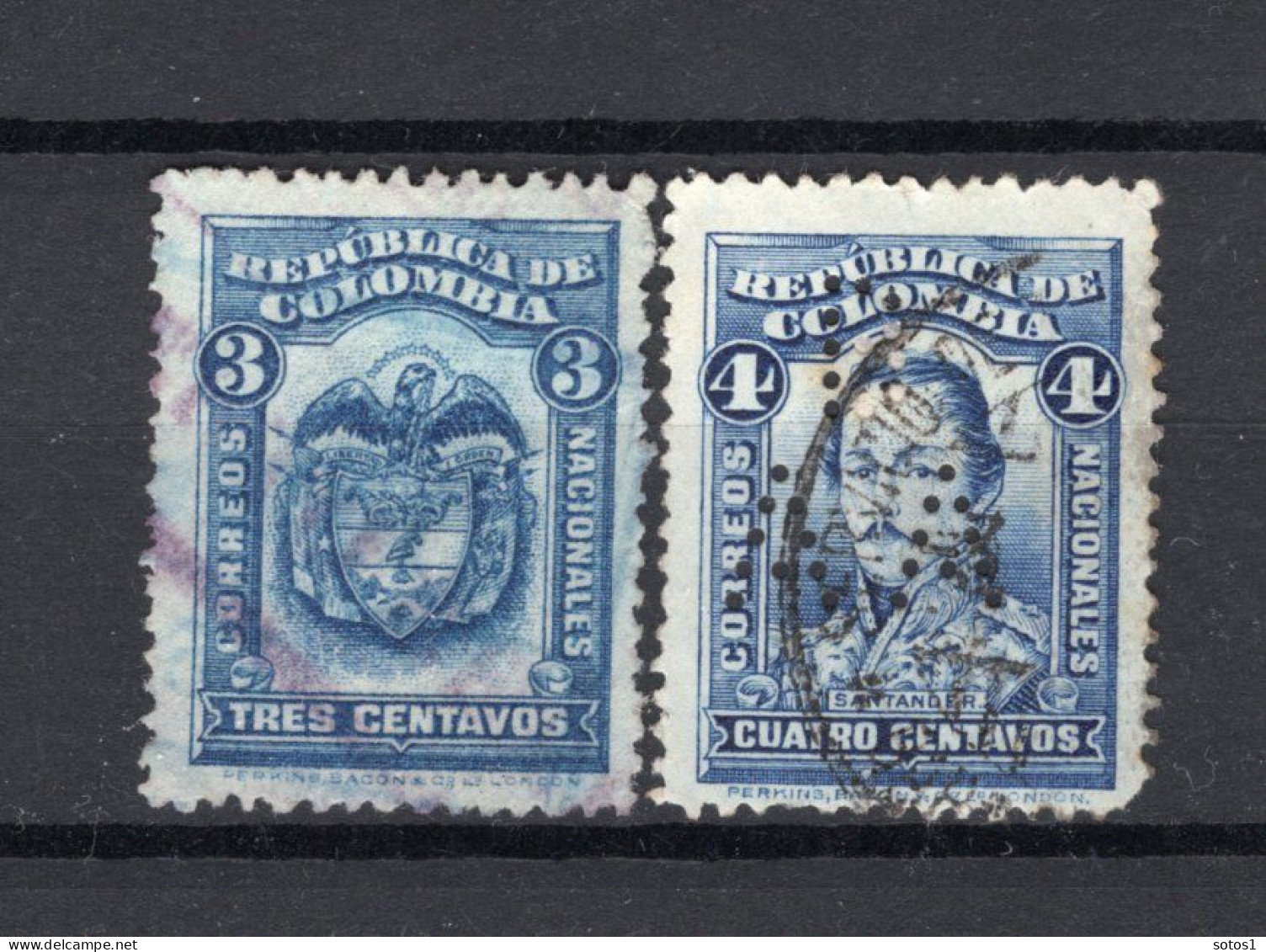COLOMBIA Yt. 244/245° Gestempeld 1923-1926 - Colombia