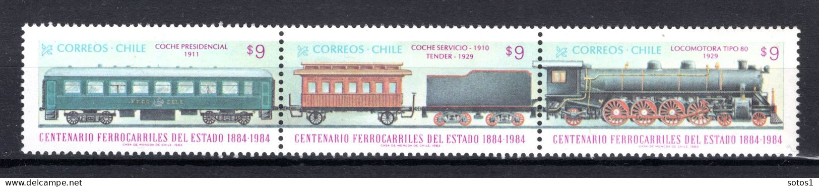 CHILI Yt. 644/646 MH 1984 - Chile
