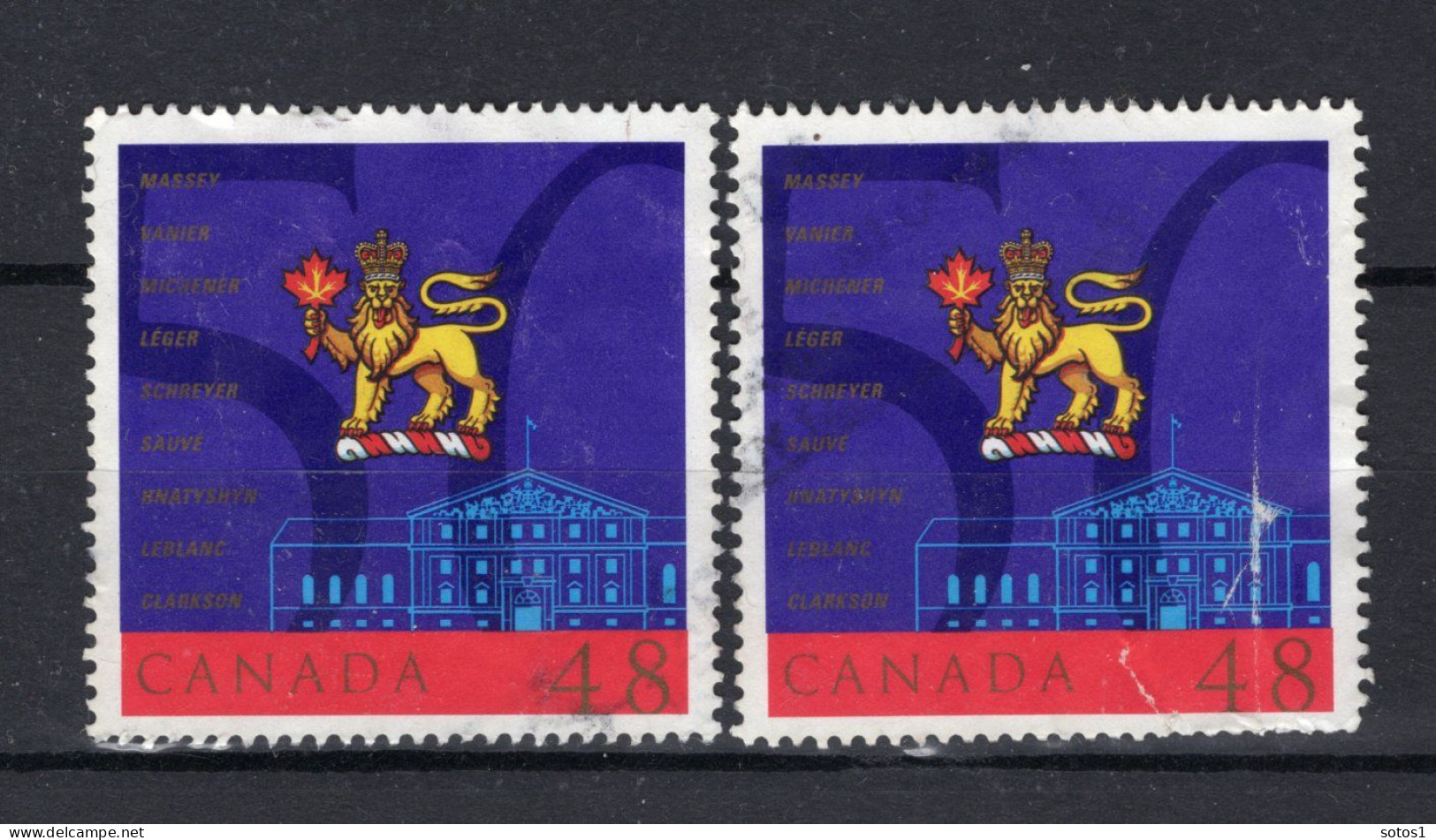 CANADA Yt. 1923° Gestempeld 2 St. 2002 - 1 - Oblitérés