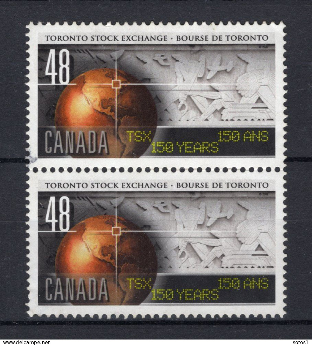 CANADA Yt. 1966° Gestempeld 2 St. 2002 - Oblitérés