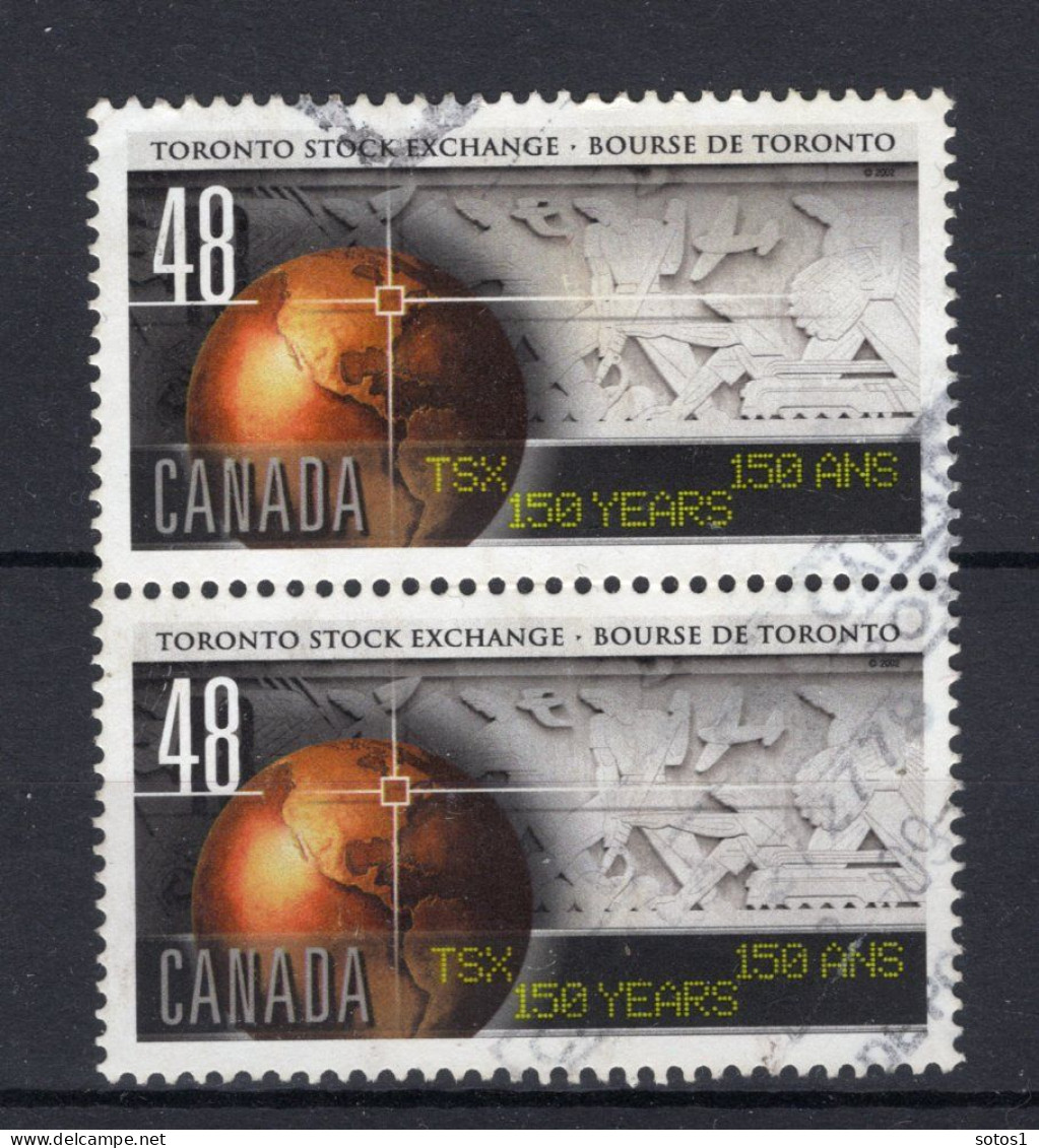 CANADA Yt. 1966° Gestempeld 2 St. 2002 - 1 - Usados