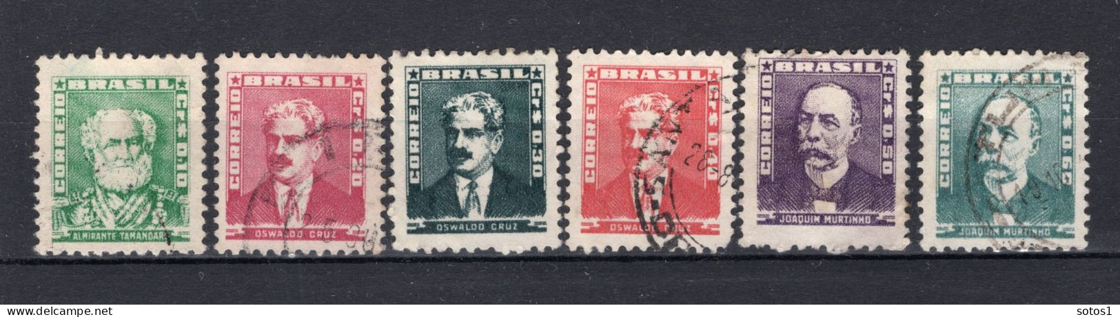 BRAZILIE Yt. 577/582° Gestempeld 1954-1956 - Used Stamps