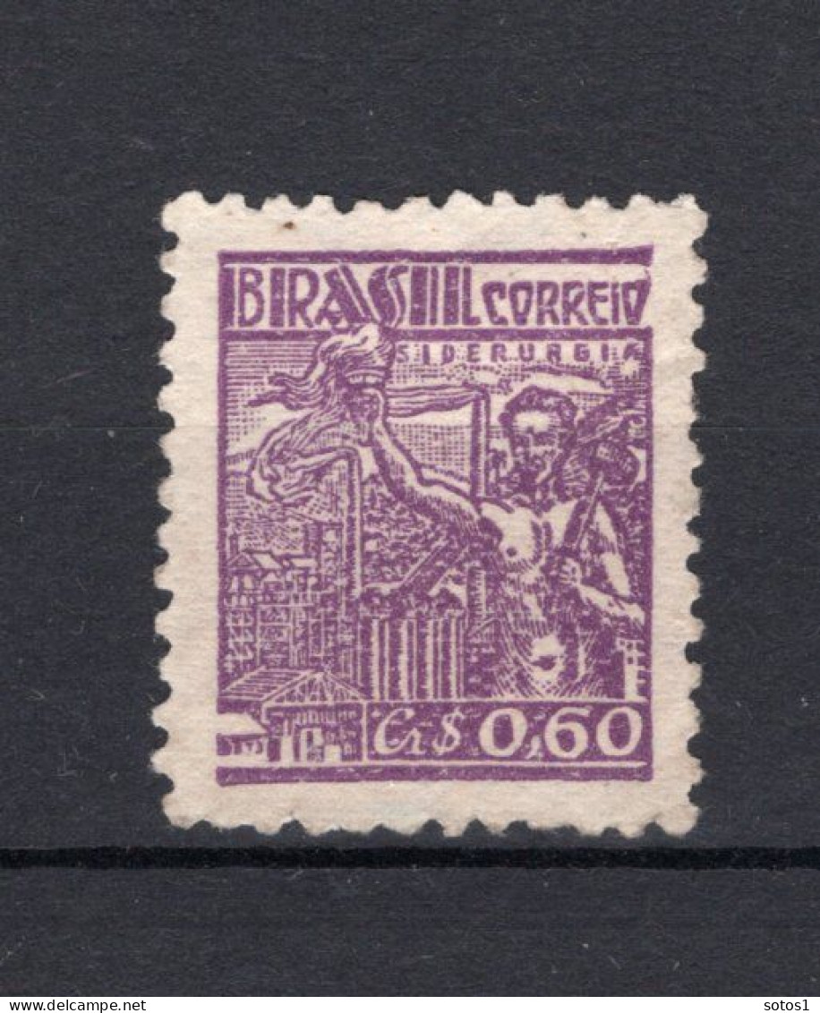 BRAZILIE Yt. 465D (*) Zonder Gom 1947-1955 - Unused Stamps