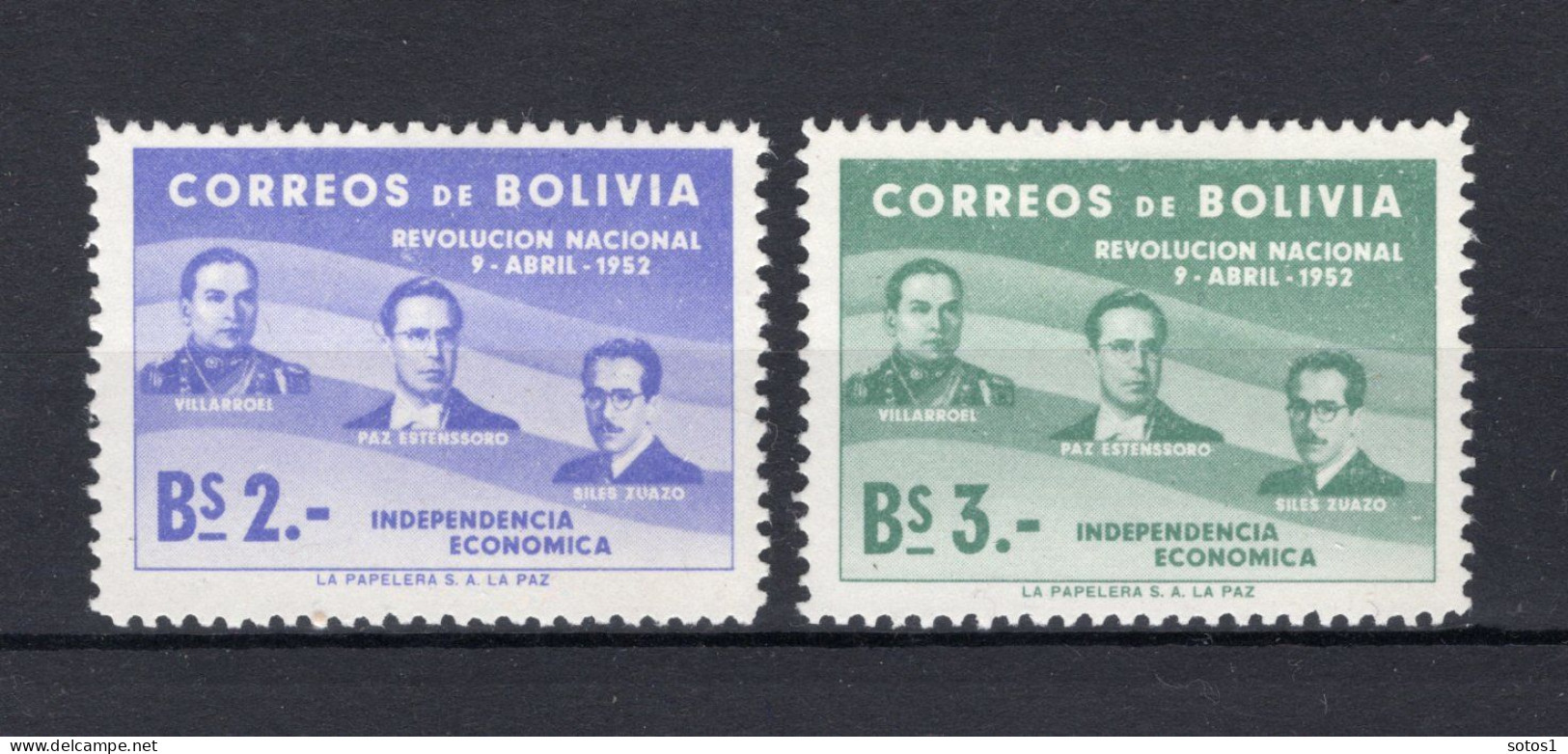BOLIVIA Yt. 345/346 MH 1953 - Bolivie