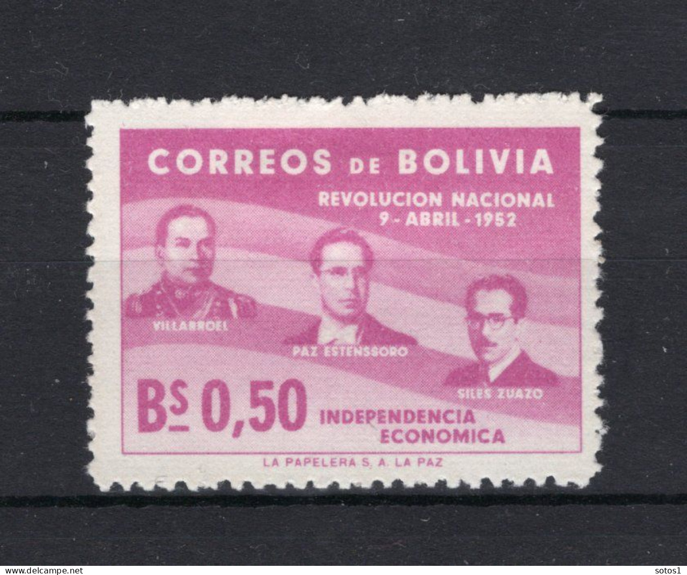 BOLIVIA Yt. 343 MH 1953 - Bolivie