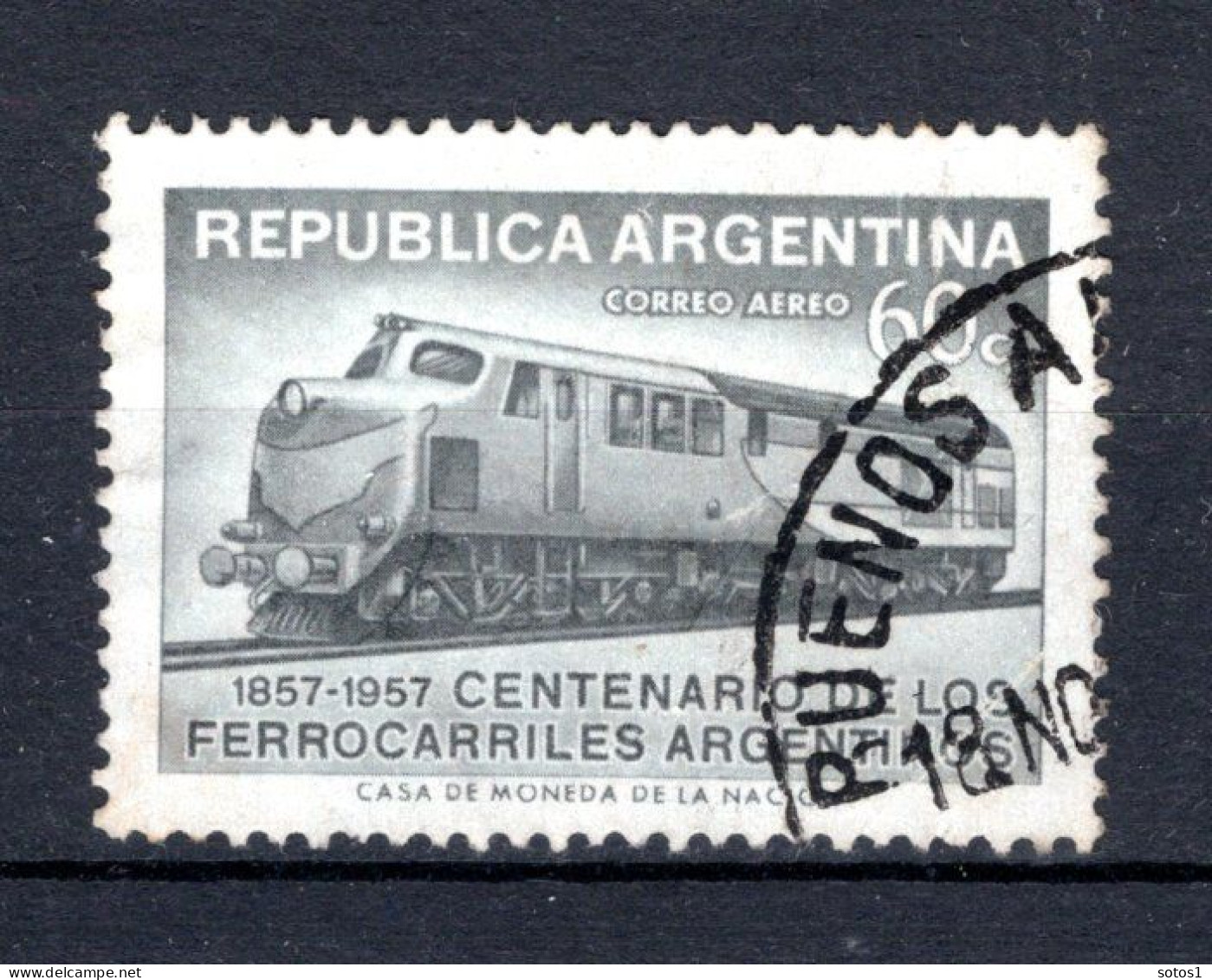 ARGENTINIE Yt. PA47° Gestempeld Luchtpost 1957 - Poste Aérienne