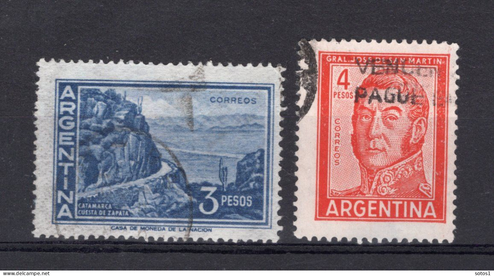 ARGENTINIE Yt. 605/605A° Gestempeld 1959-1962 - Gebruikt