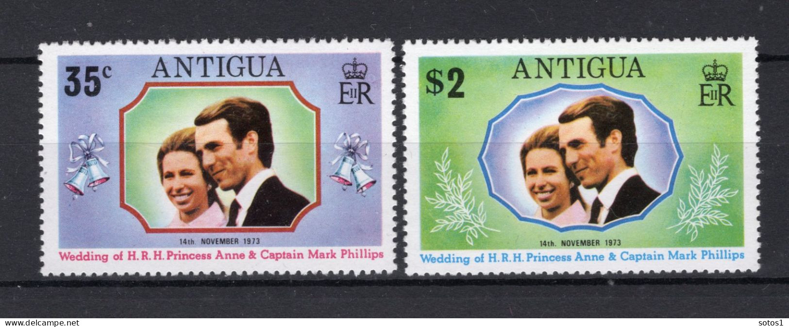 ANTIGUA Yt. 312/313 MNH 1973 - 1960-1981 Ministerial Government