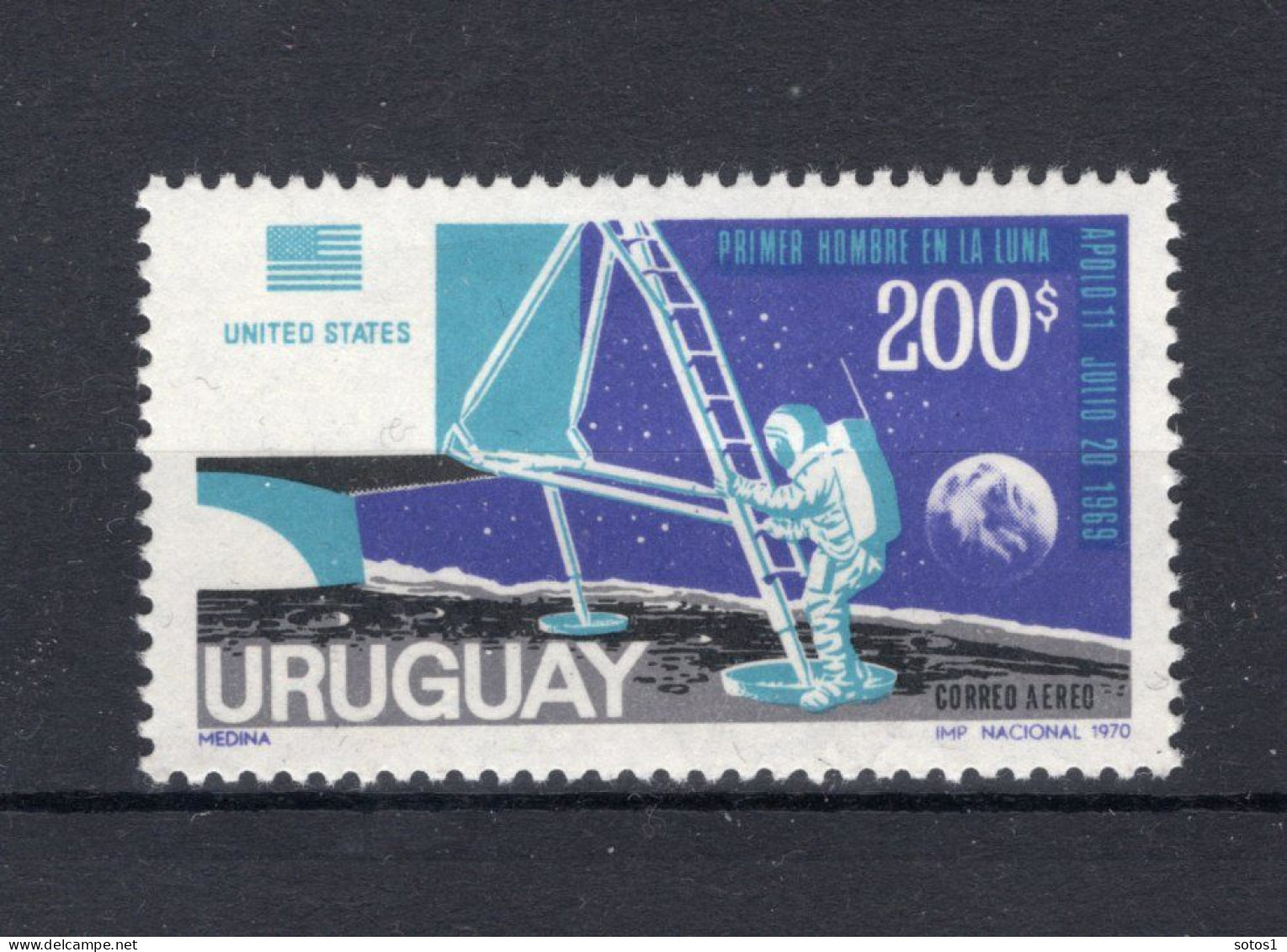 URUGUAY Yt. PA367 MH Luchtpost 1970 - Uruguay