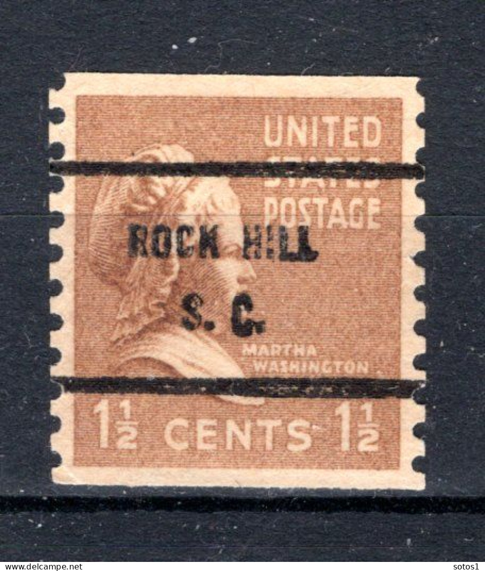 UNITED STATES Yt. 370Aa (*) Precancelled Rock Hill S.C. 1939 - Precancels